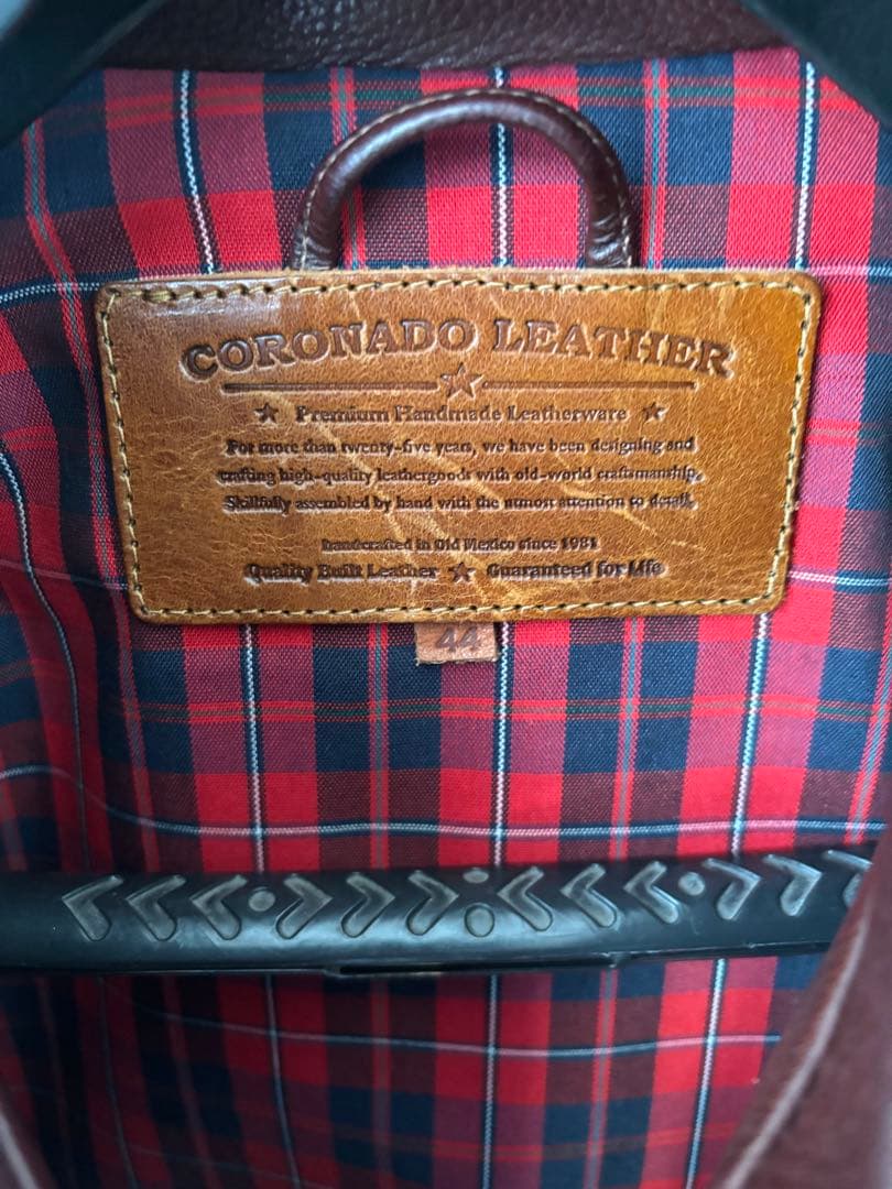 CORONADO LEATHER バイソンレザージャケットサイズ44