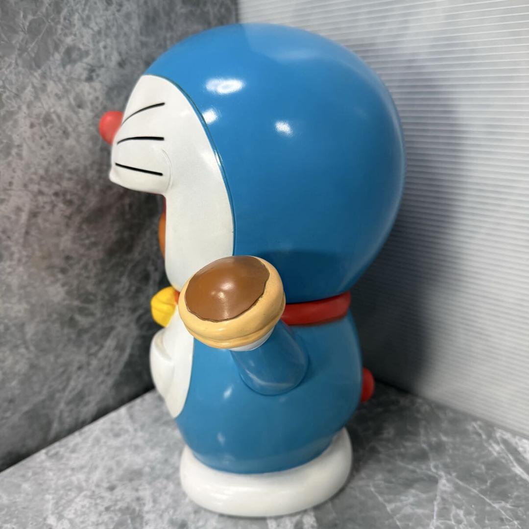 【希少品】ドラえもん 大型 貯金箱 約28cm 底蓋有り ソフビ 当時物 レトロ