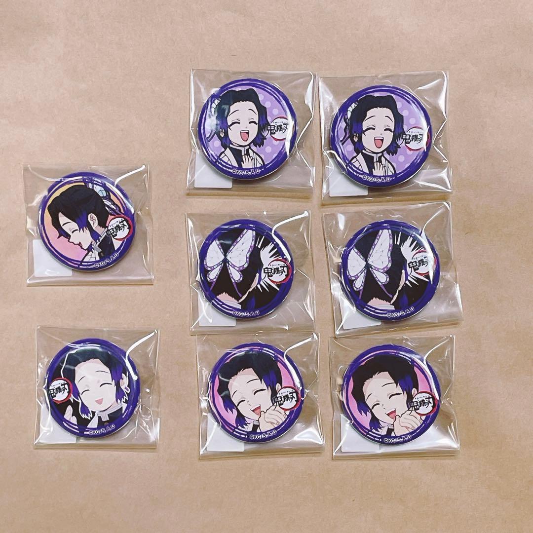 鬼滅の刃 絵巻カフェ 胡蝶しのぶ ゆる顔缶バッジ