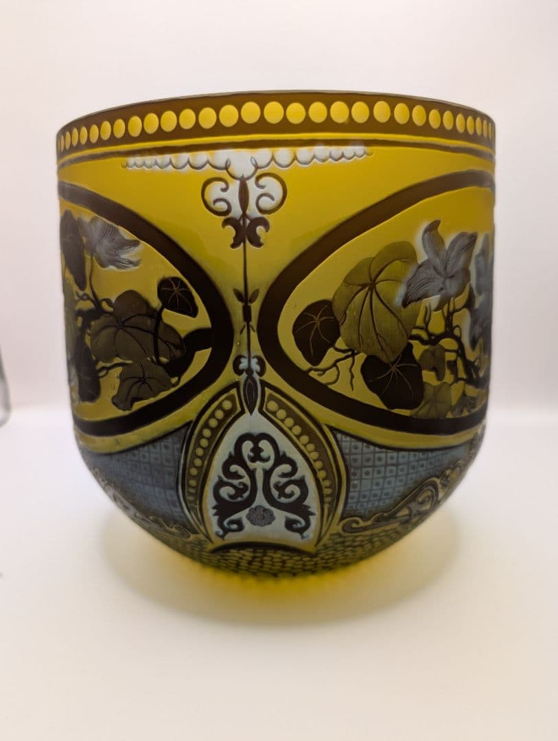 アールヌーボー ガラス作品　花器　インテリア