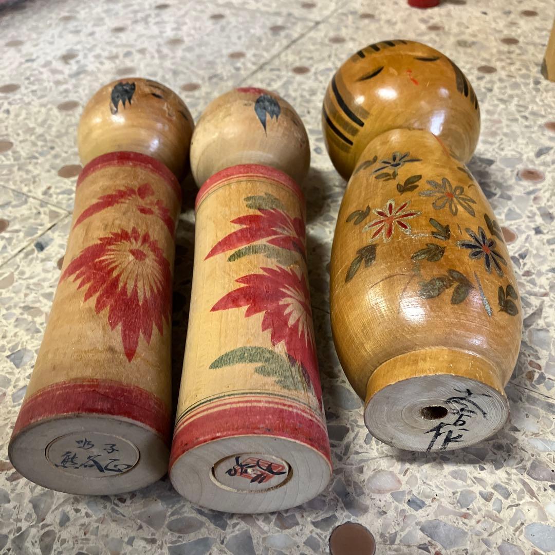 D壁 伝統こけし 創作こけし まとめ売り 24体セット 郷土玩具 工芸品 大量