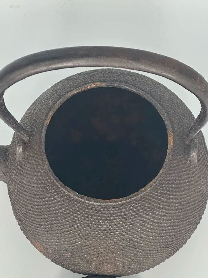 龍文堂　鉄瓶　時代物　明治　大正　煎茶道具　南部鉄瓶