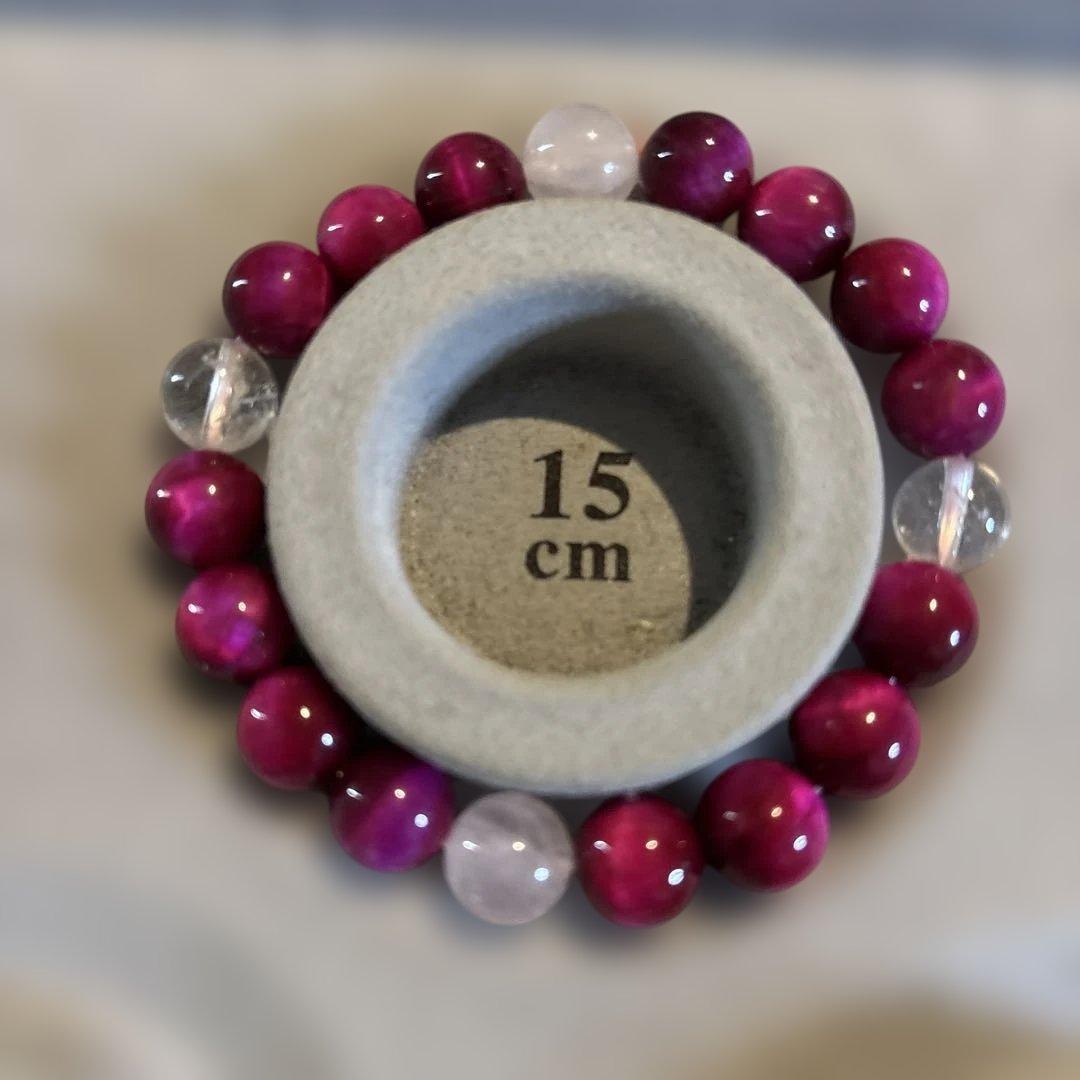 ズーンとくるよ！ピンクタイガーアイたんと水晶とローズクオーツたん！