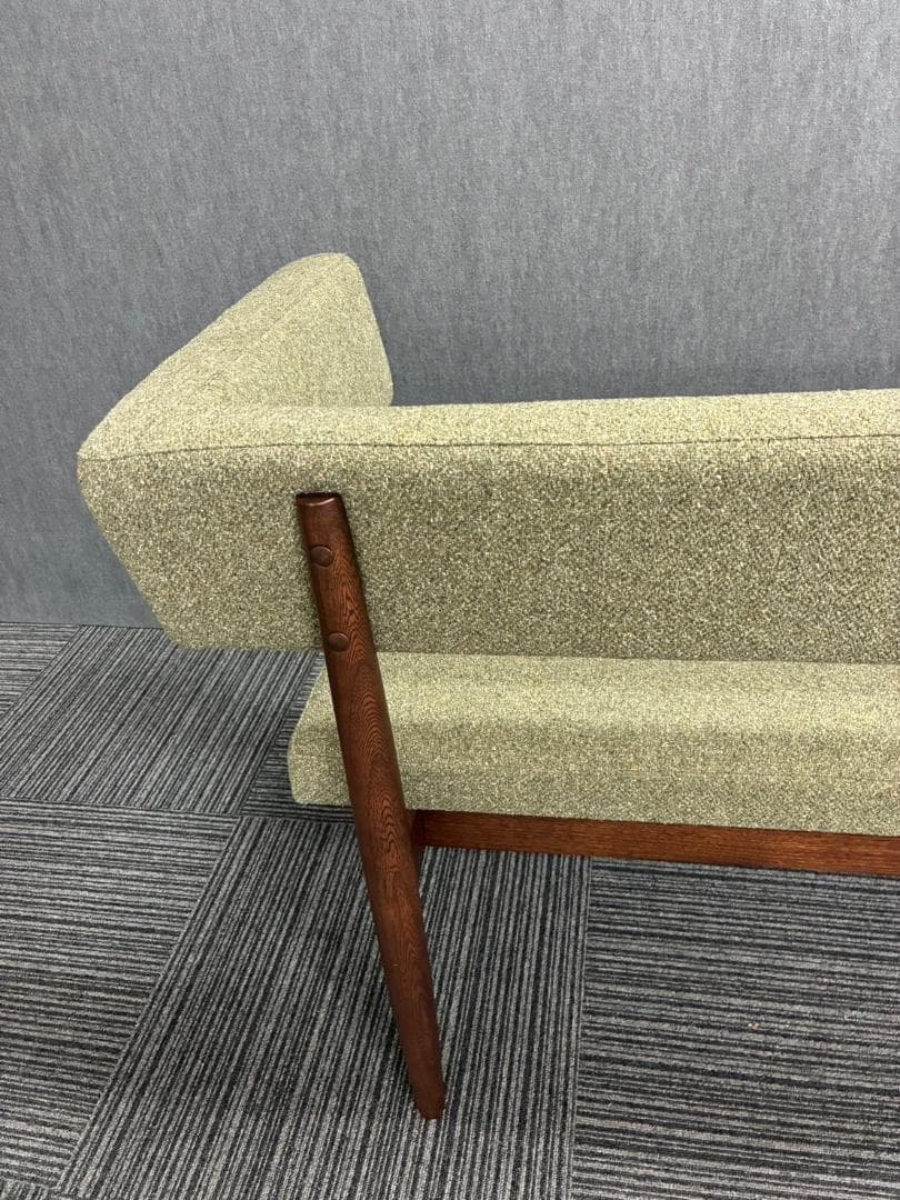 ハ*リ様 【送料込】unico suk アームレスト ベンチソファ グリーン