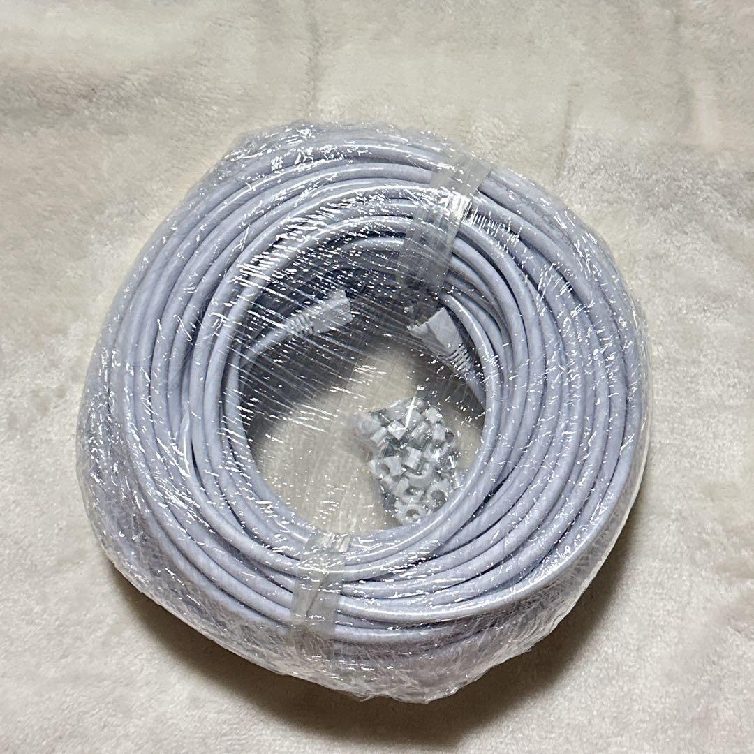☆ 40M ホワイト 屋外用 LANケーブル 屋外 耐紫外線 屋外LAN配線