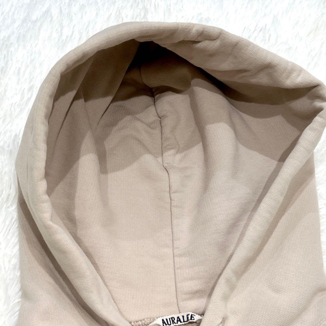オーラリー AURALEE コットン パーカー ベージュサイズ1 オーバーサイズ