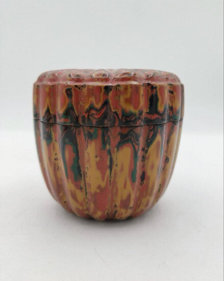 【セール】b796【新品・未使用】棗 乾漆 菊彫 白井正斉 木箱 茶道具