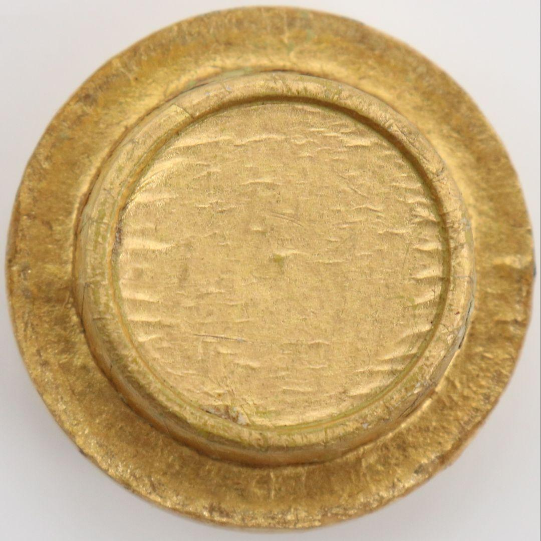 時代 古信楽焼 肩衝 茶入 花唐草文仕覆 茶道具 共箱　V916