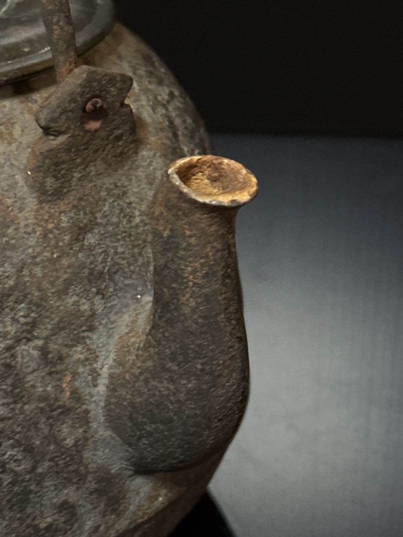 龍文堂 造 金銀象嵌 富士華鳥図 鉄瓶 茶道具