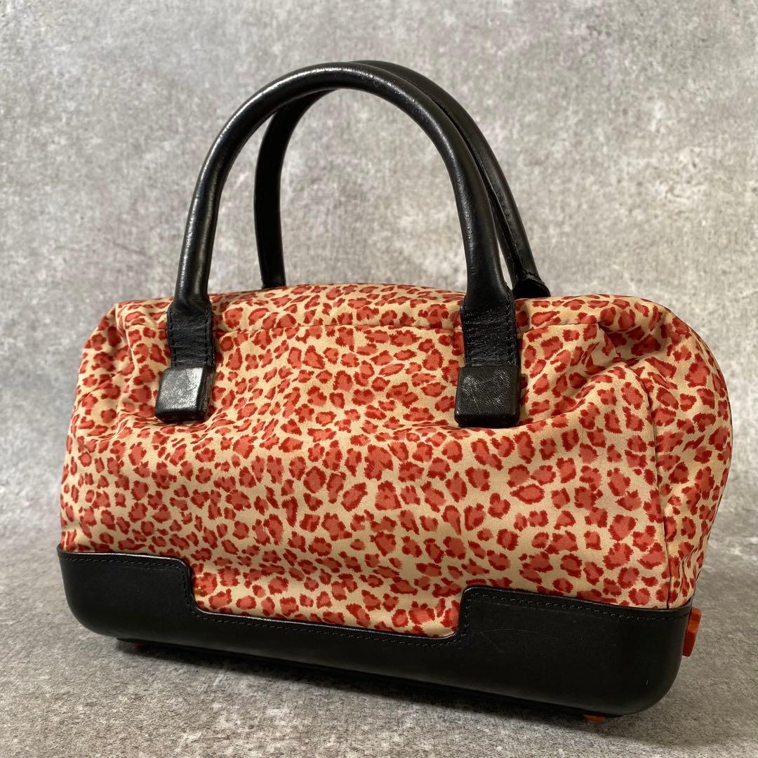 BOTTEGA ボッテガヴェネタ　ハンドバッグ　ミニトート　レオパード　ピンク