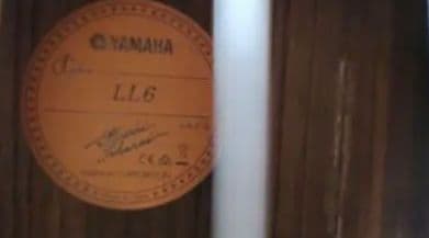 YAMAHA LL6ARE　カポタスト付き　弦高調整済み