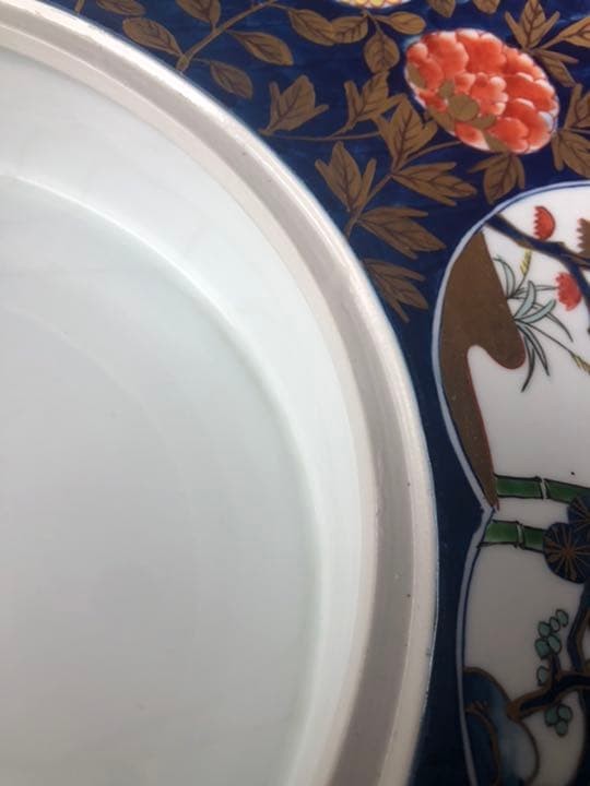 錦彩　焼き物　有田焼　灰皿