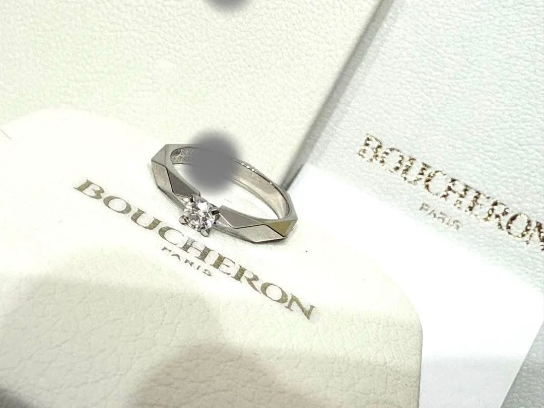 BOUCHERON ファセットソリテールリング#52 プラチナ