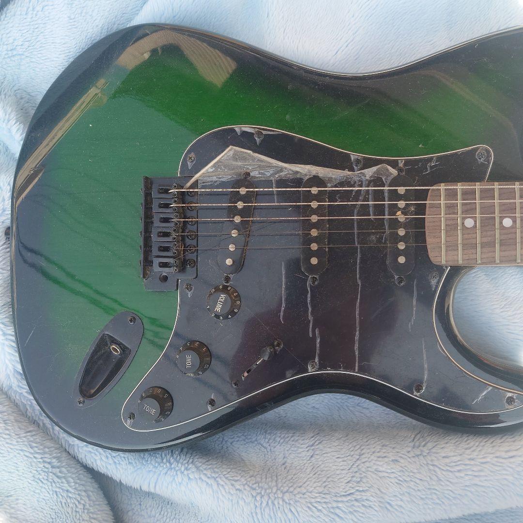 SELDER エレキギター グリーン/ブラック