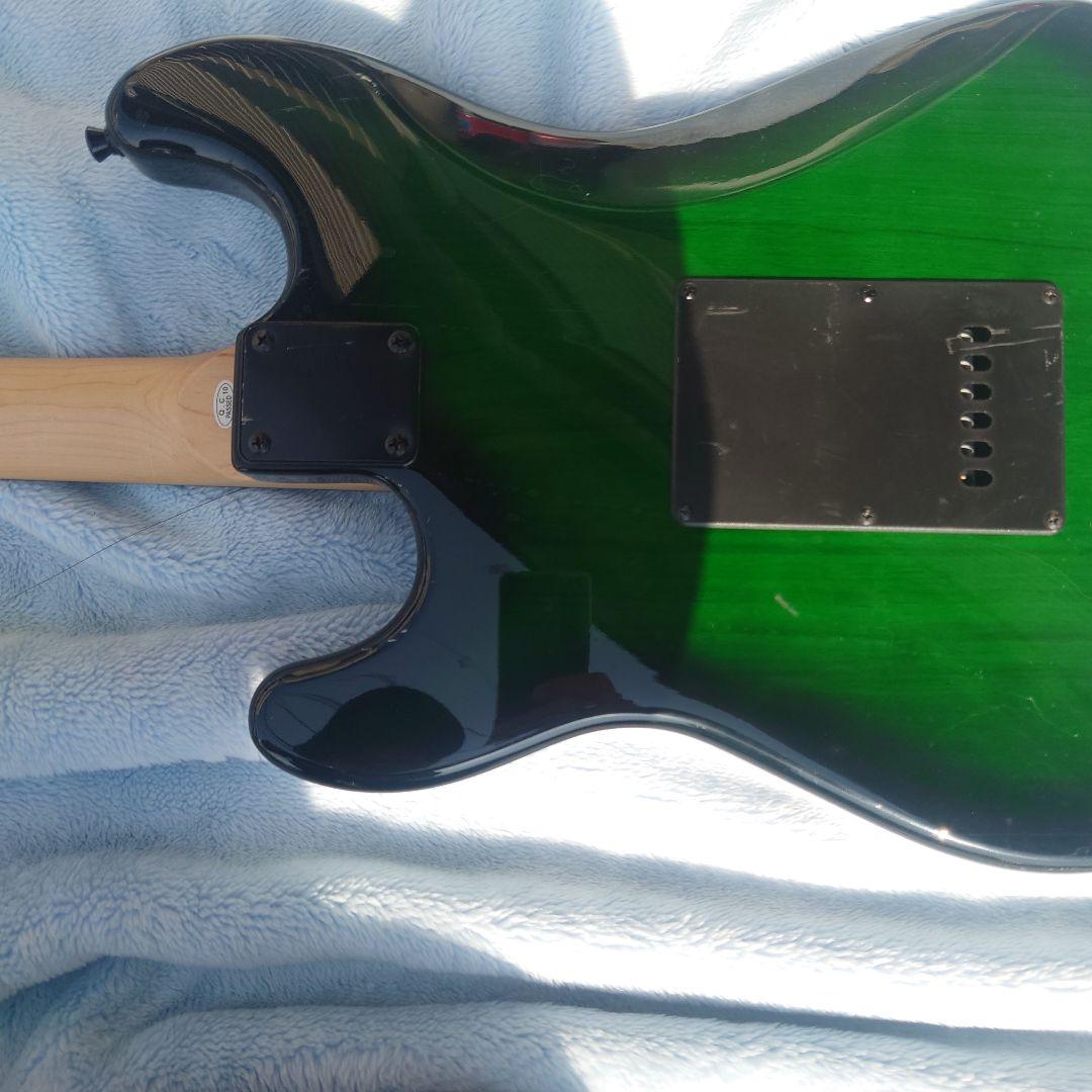 SELDER エレキギター グリーン/ブラック