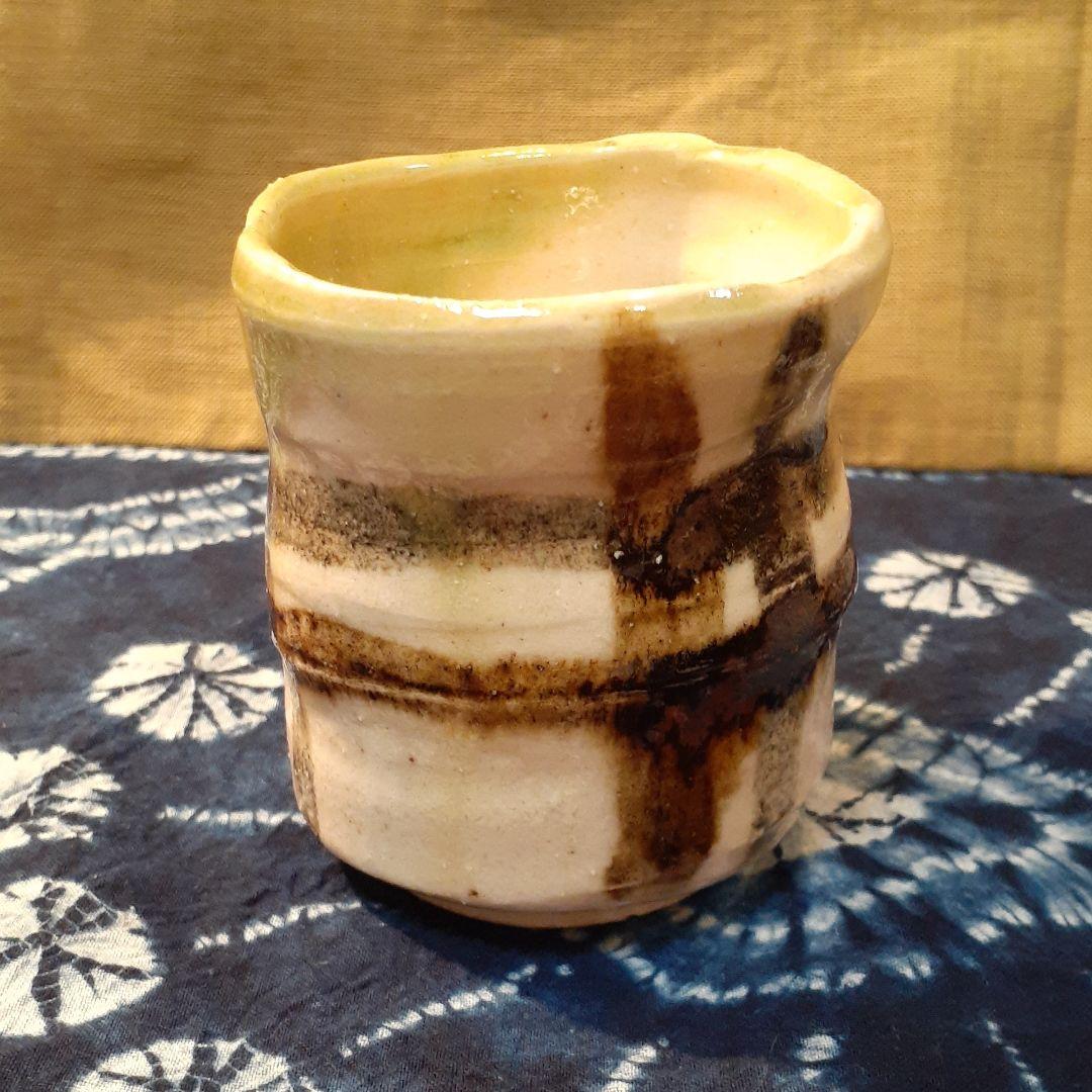 故、加藤仁　作　井ケ田紋様織部茶碗