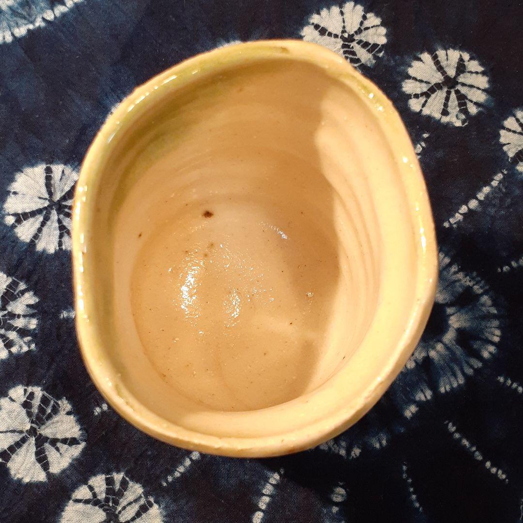 故、加藤仁　作　井ケ田紋様織部茶碗