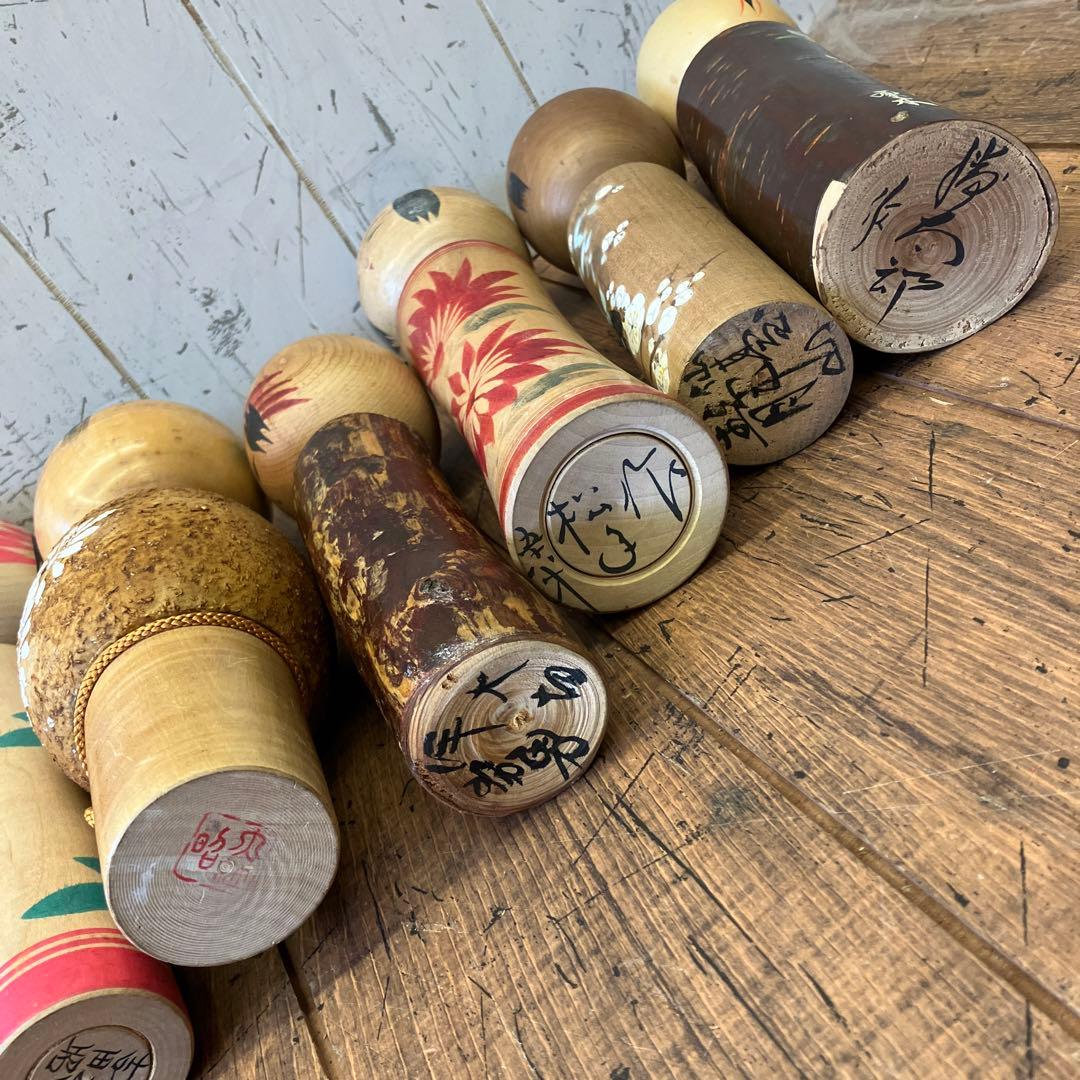 昭和レトロ こけし 小芥子 21体セット まとめ売り 日本人形 伝統工芸品