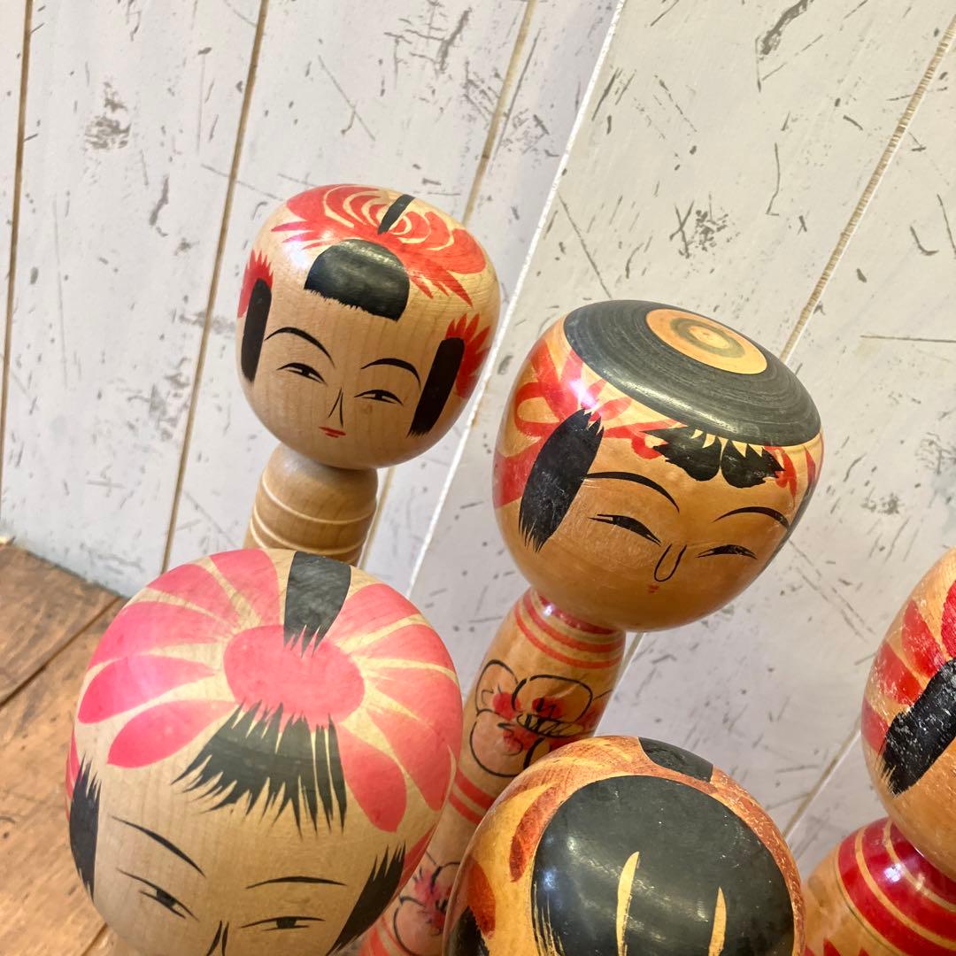 昭和レトロ こけし 小芥子 21体セット まとめ売り 日本人形 伝統工芸品