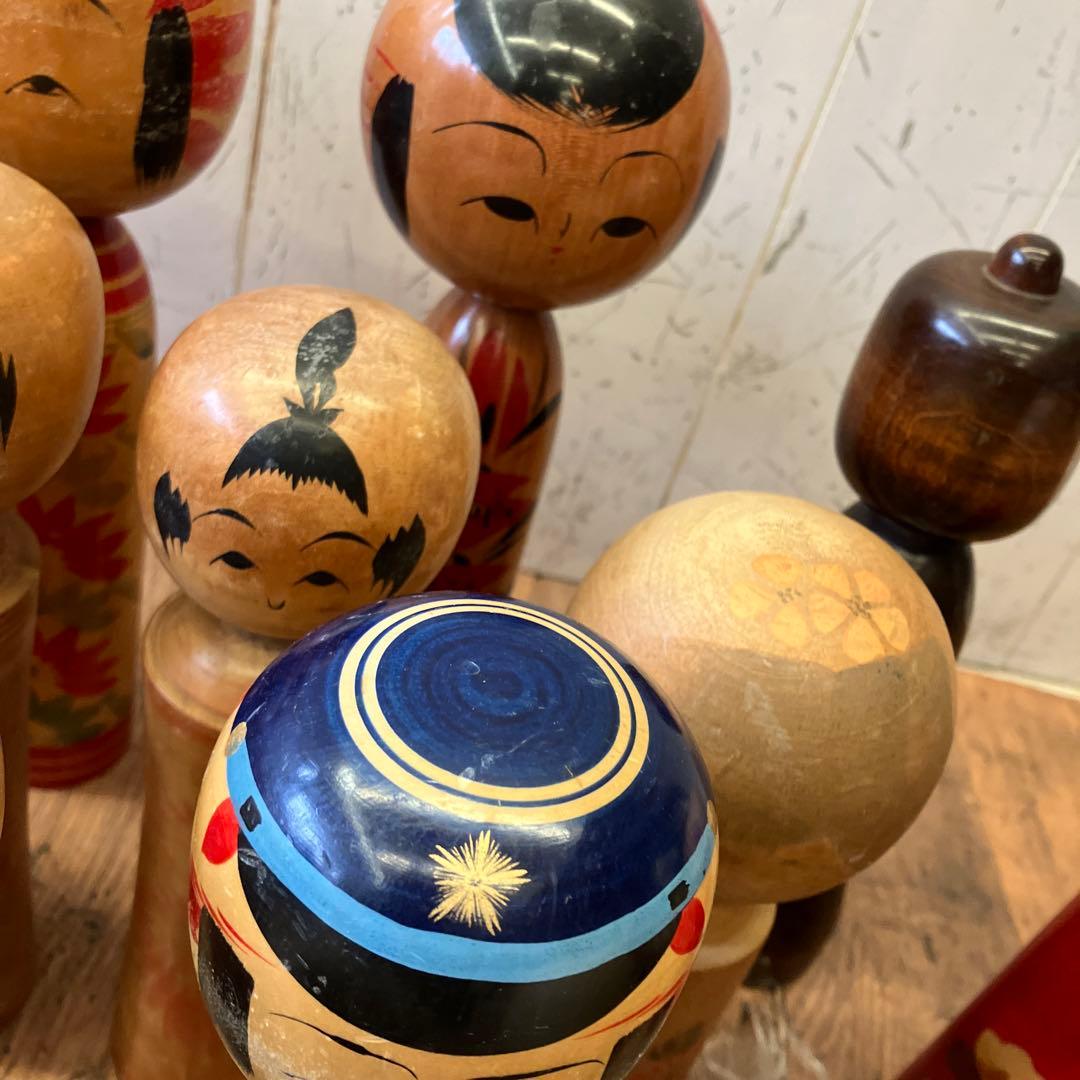 昭和レトロ こけし 小芥子 21体セット まとめ売り 日本人形 伝統工芸品