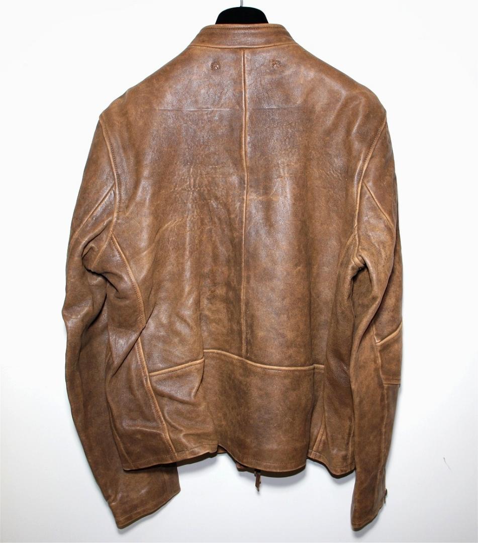 k*6様 RRL ダブルアールエルラルフローレン レザージャケット ライダー 羊