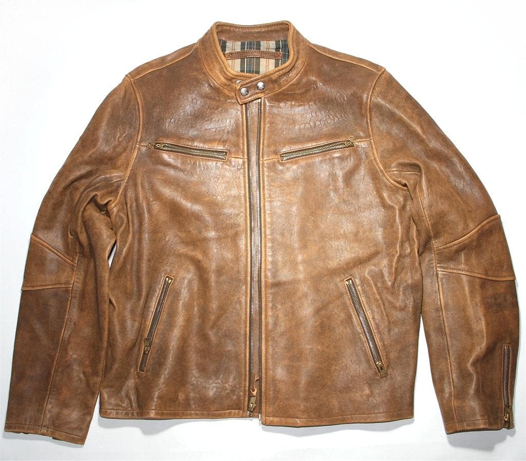 k*6様 RRL ダブルアールエルラルフローレン レザージャケット ライダー 羊