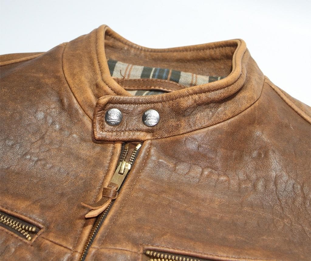 k*6様 RRL ダブルアールエルラルフローレン レザージャケット ライダー 羊