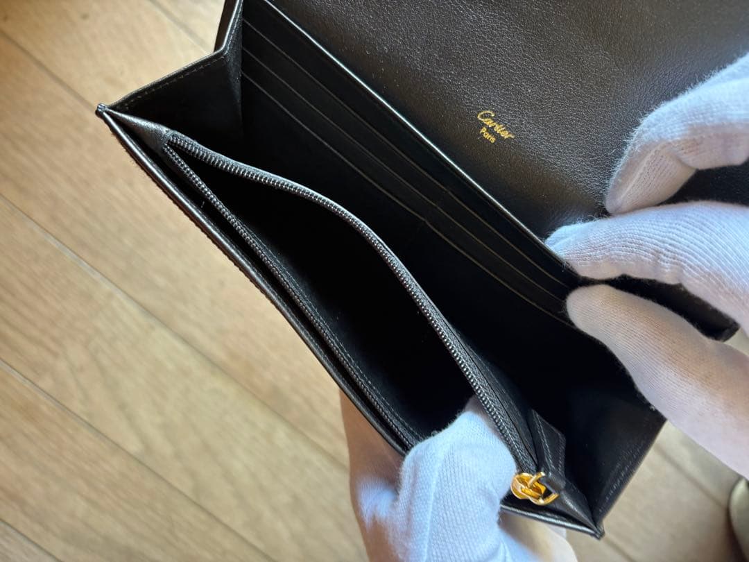 カルティエ　Cartier 長財布　 ハラコ　ゼブラ　箱付き