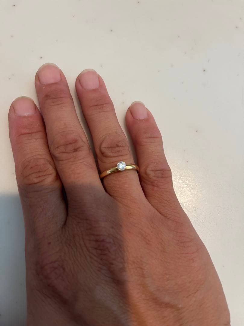 K18 ダイヤモンド0.2 手作り