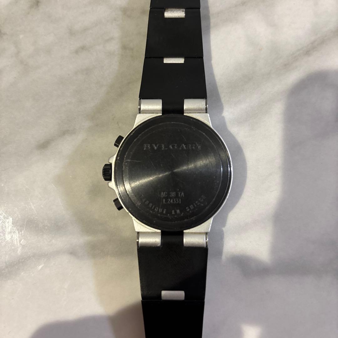 BVLGARI ラバーベルト クロノグラフ 時計