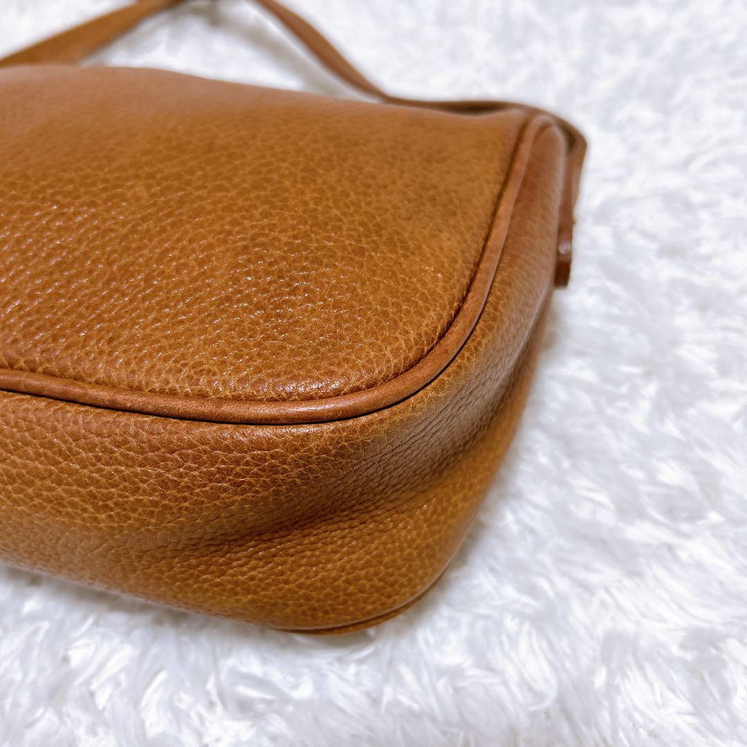 希少品✨ポロラルフローレン　ショルダーバッグ　ブラウン　ホースロゴ　ヴィンテージ