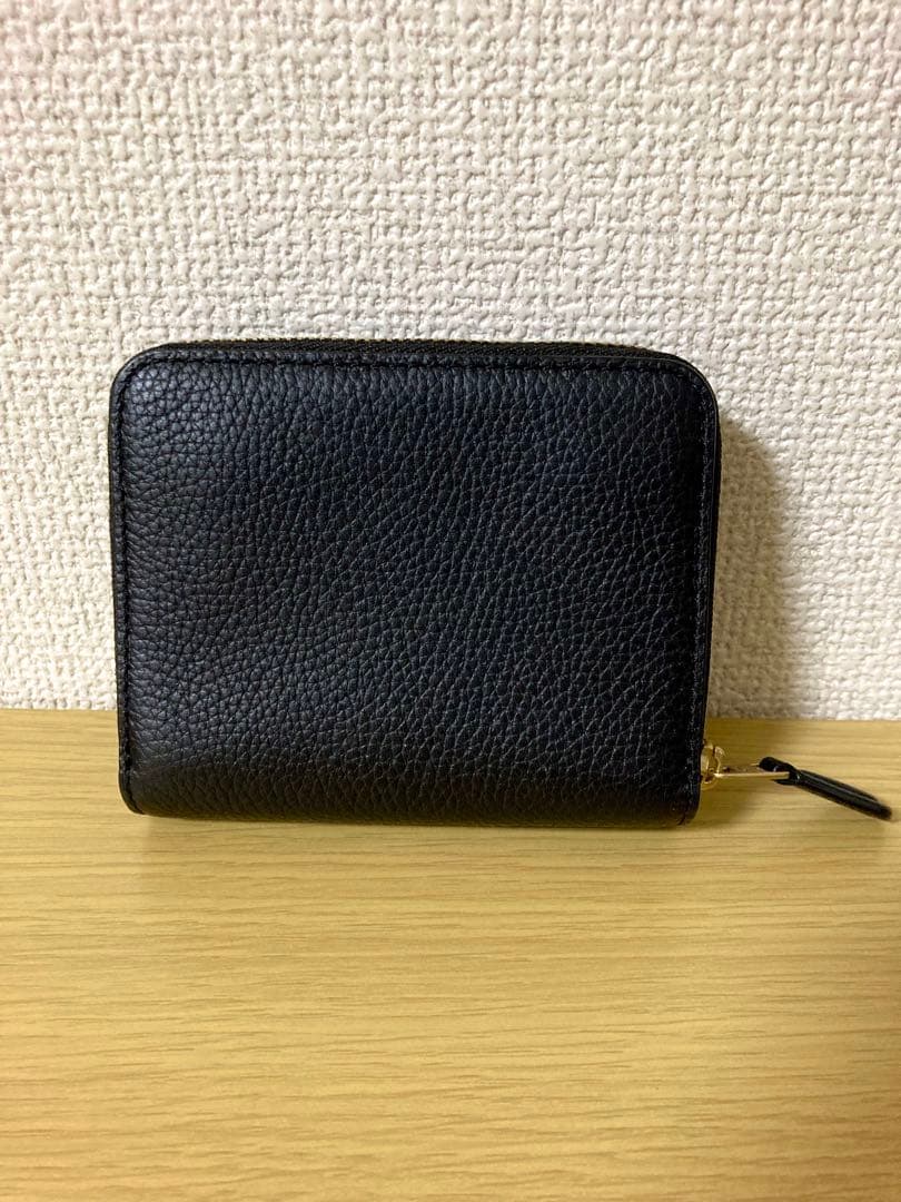 【極美品】COACH ビルフォールドウォレット　　二つ折り財布　ブラック　レザー