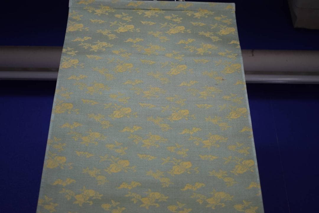 真作/名草逸峰/山水帆船画賛/軸先紫檀/桐極箱付/布袋屋掛軸HH-822