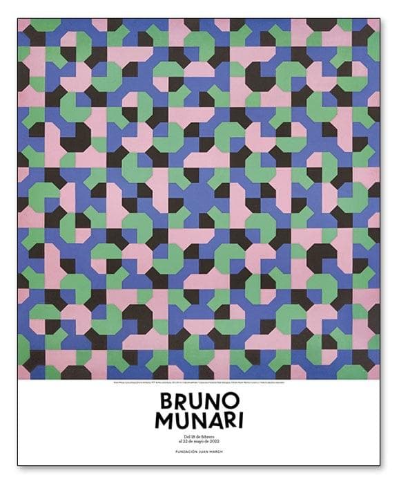 額装済/Curva de peano 1977 ブルーノムナーリ/アートポスター