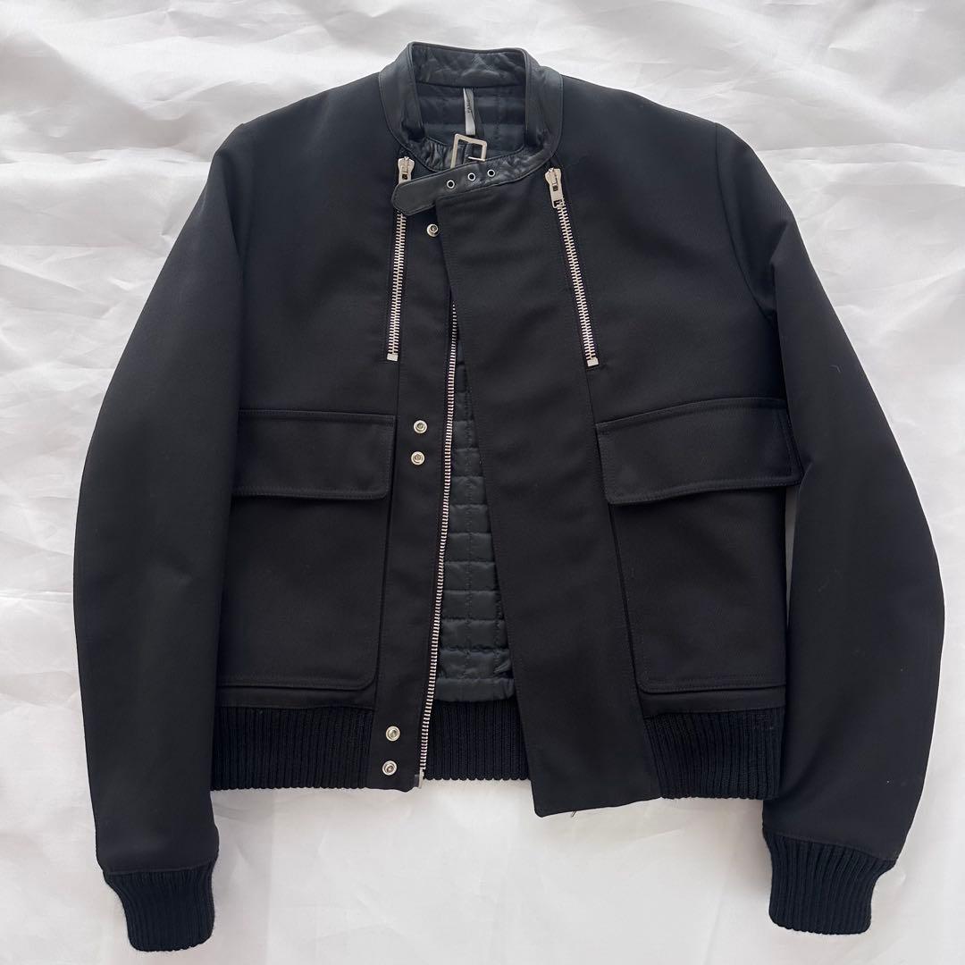 07AW Dior Homme アビエイター シングルライダースジャケット 44