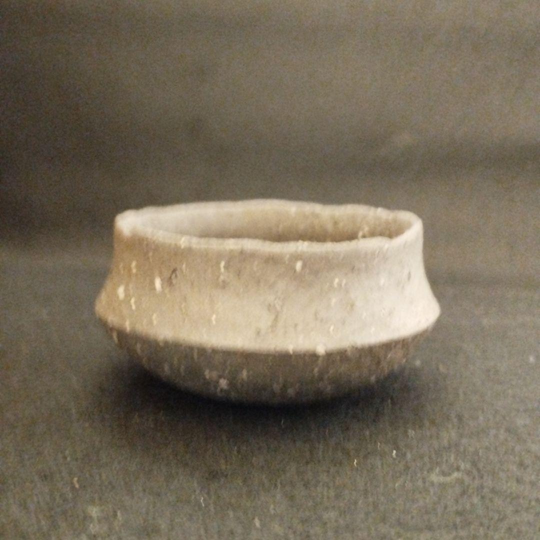 佐藤和彦　黒陶銀彩文　ぐい呑