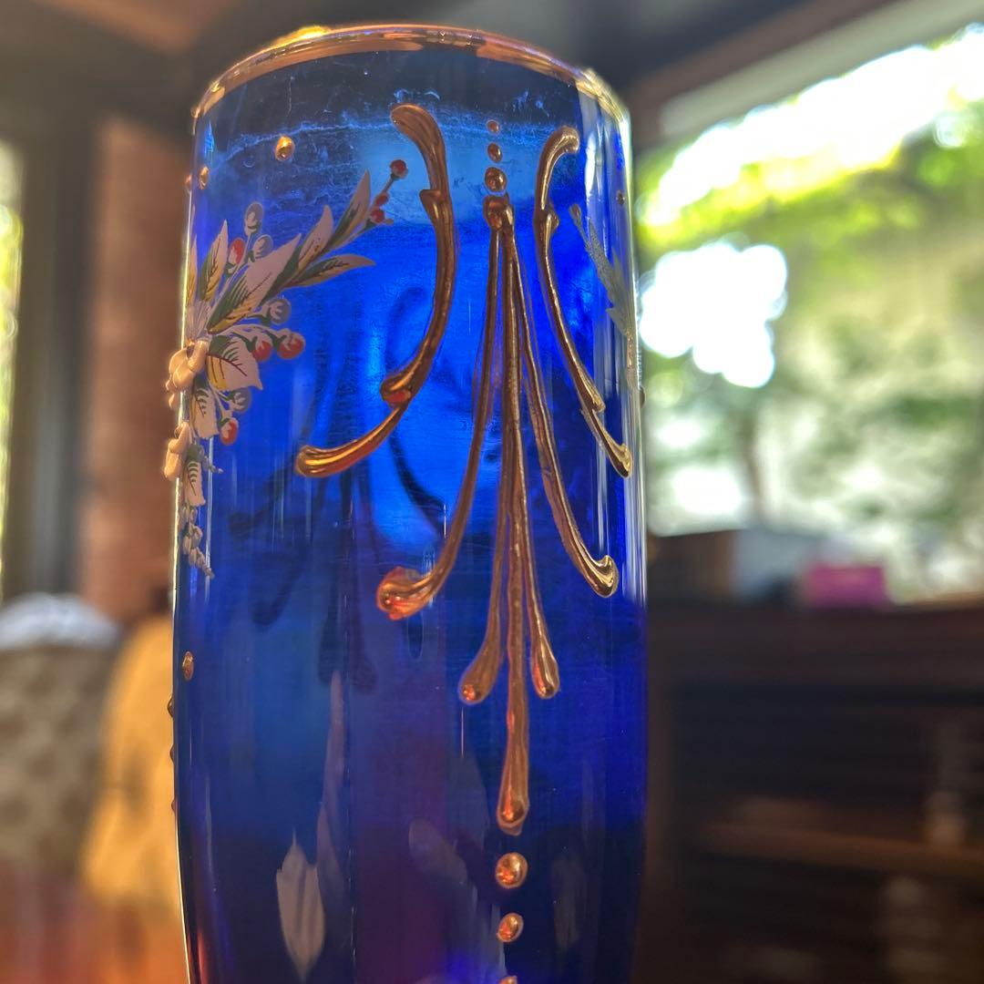 ベネチアンガラス　MURANO GLASS ムラーノグラス　イタリア　花瓶