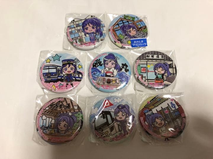 ラブライブ サンシャイン まちあるき 缶バッジ 松浦 果南