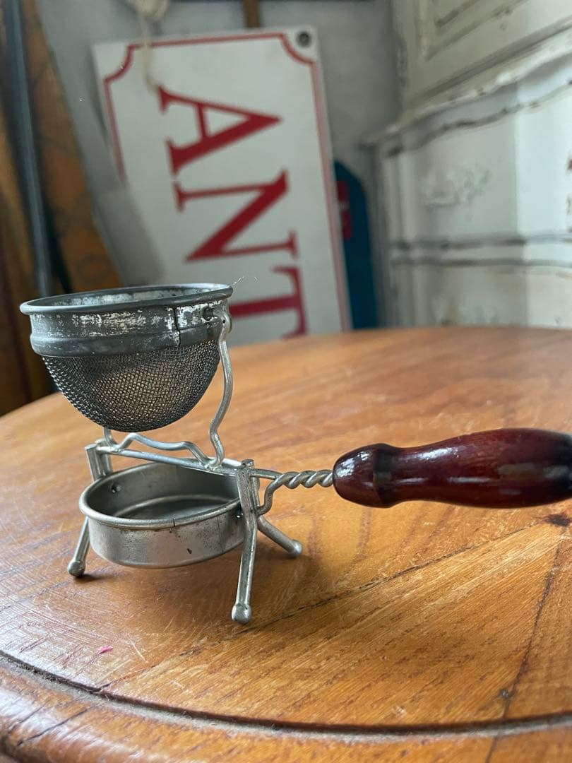 アンティーク　ティー　ストレーナー　茶漉し　1913年　ツール　レア　アメリカ