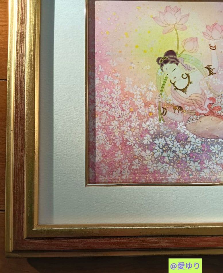 草場一壽♦真作ジクレ♦『花園』⭐直筆サイン⭐落款⭐シリアルナンバー⭐メッセージ付