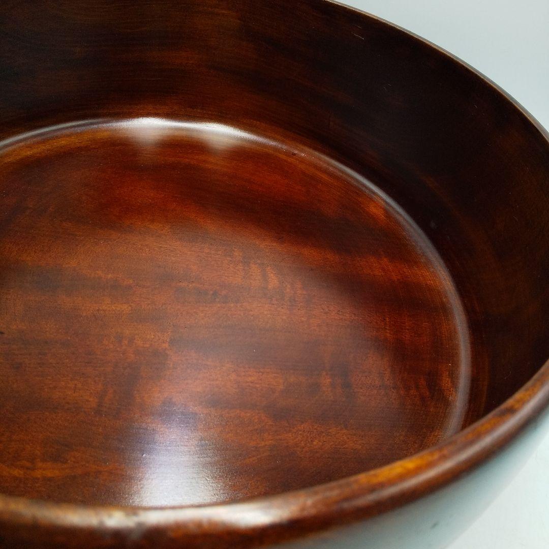 讃岐彫抜　茶びつ　茶櫃　木製　レトロ　茶道具　アンティーク　ビンテージ