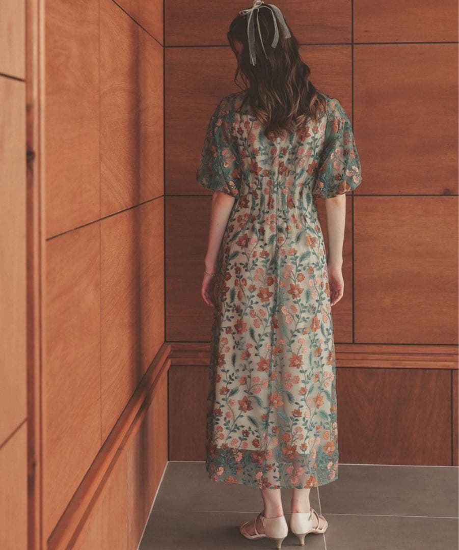 Dorry Doll ブルーミーフラワードレス　オレンジ