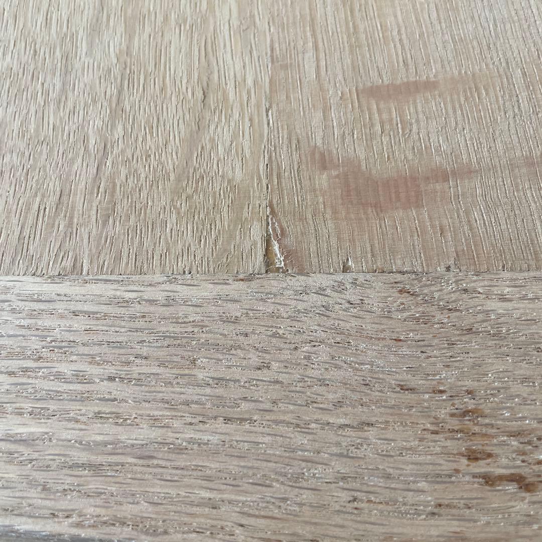 けんけんビンテージ エクステンションダイニングテーブル 剥離