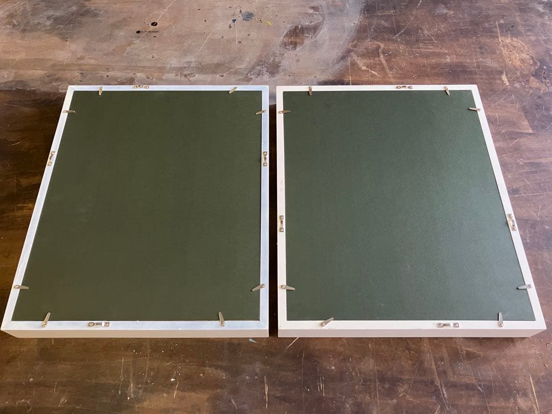 ホワイト木製額縁 2個セット (未使用品)