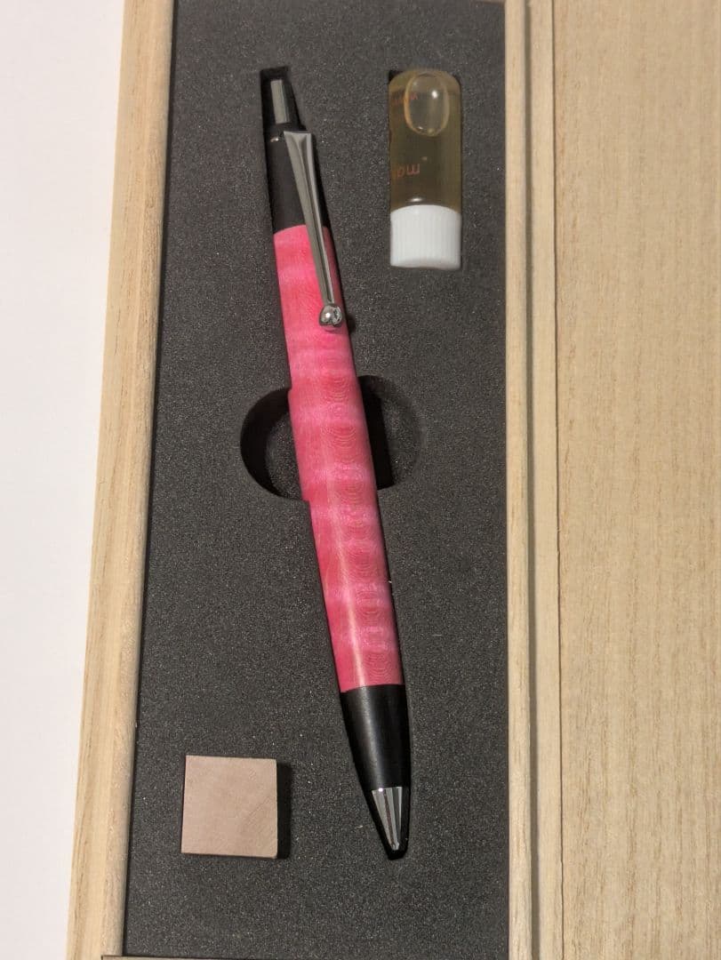 野原工芸　スタンダード　スタビライズウッド　ピンク　栃縮杢　限定