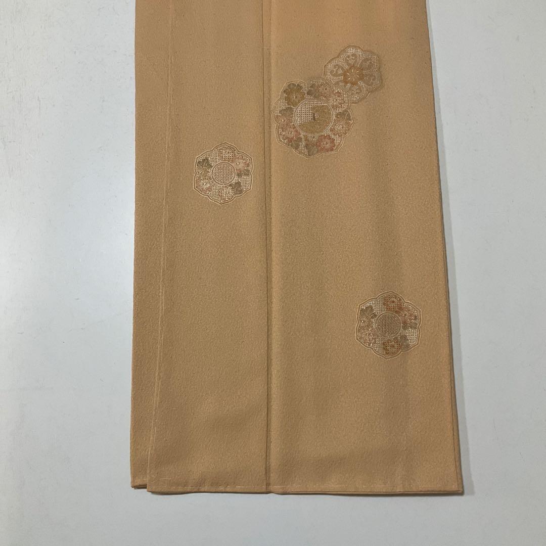 k　No.2927 未使用シリーズ正絹作家汕頭刺繍訪問着　落款　超美品