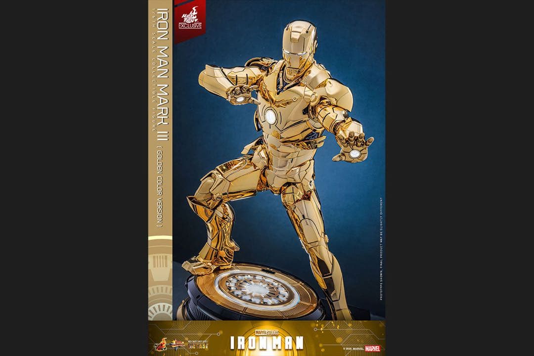 アイアンマン 1/6スケールフィギュア　アイアンマン・マーク3（ゴールドカラー）