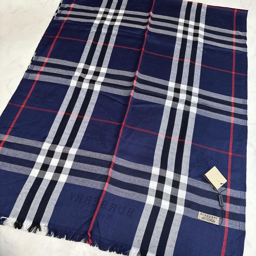 新品タグ付き♡バーバリーロンドン 大判ストール カシミヤ100% ノバチェック