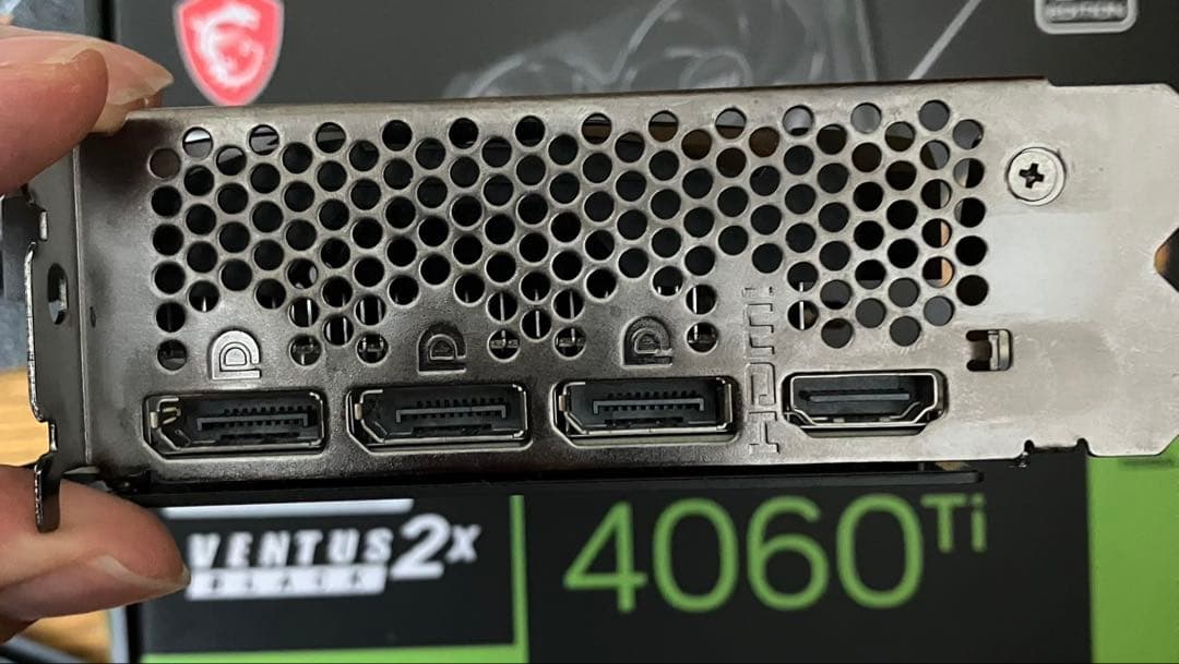 【小型】MSI RTX 4060 Ti 16GB VENTUS 2X BLACK