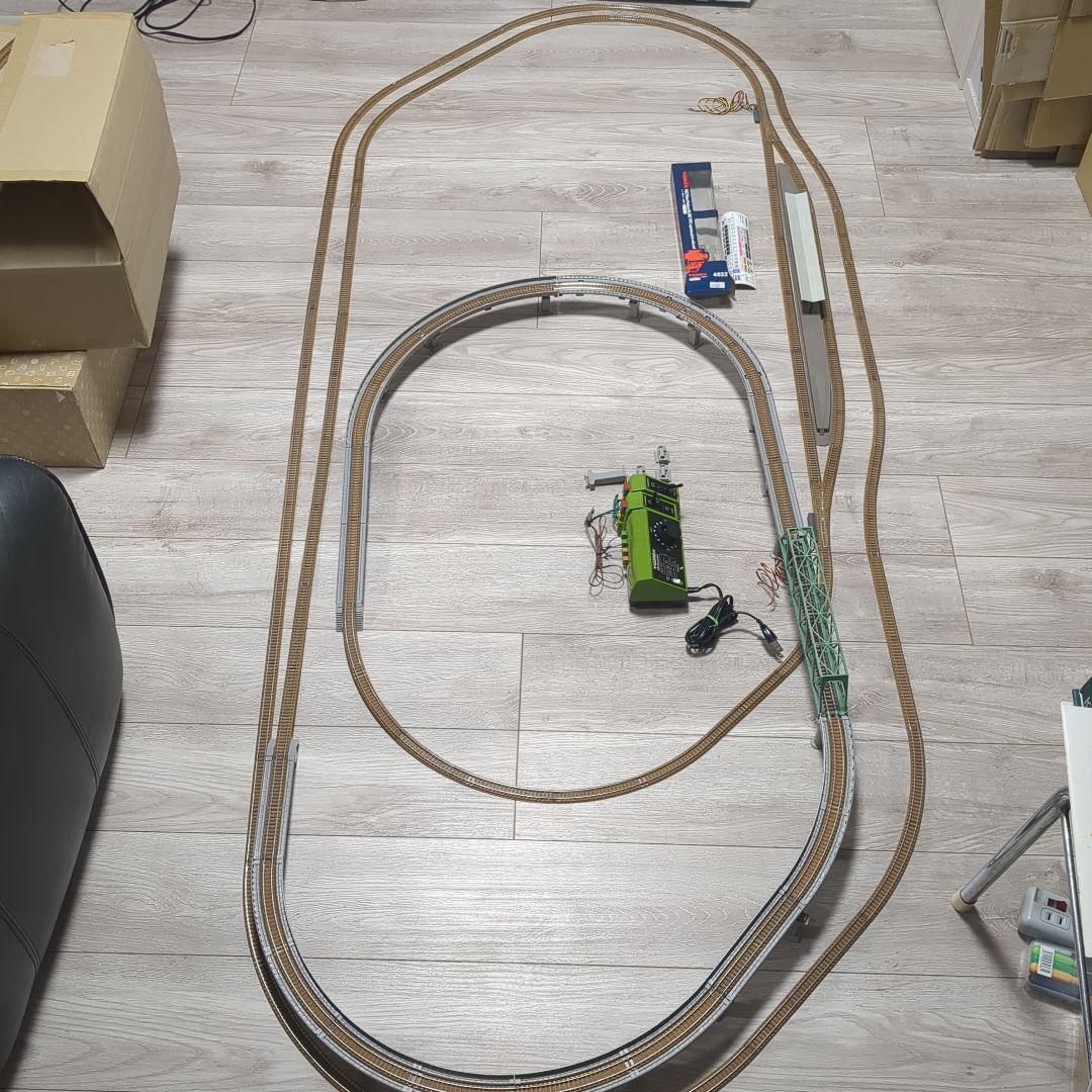 TOMIX　複線レイアウト　ポイント、ホーム付き